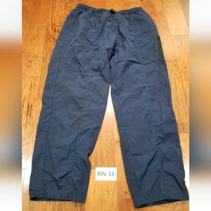 Vintage Columbia Nylon Belted Windbreaker Jogger Mens Size XL Blue Pants :EE